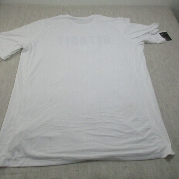 New Detroit Pistons Shirt Mens 3XL Tall White Nike NBA Basketball Sports Dri Fit - Picture 2 of 14